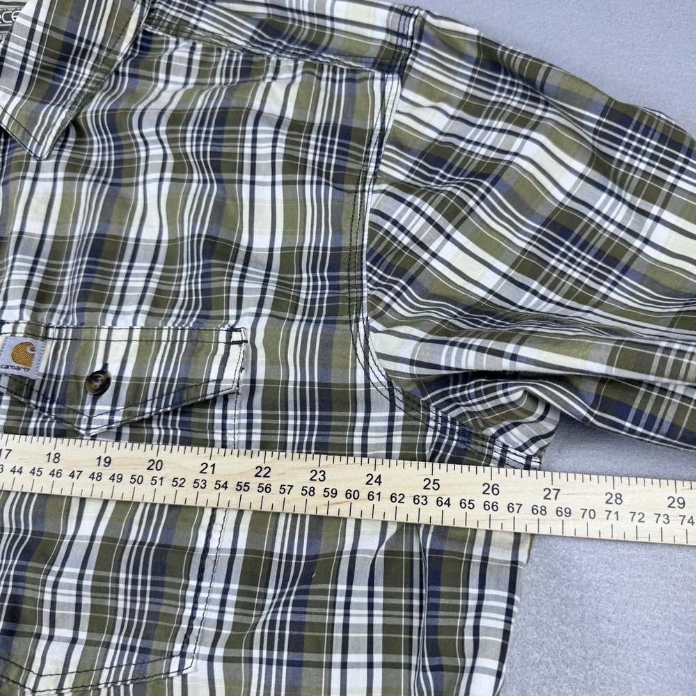Lot of 3 Carhartt Button Shirts Men 2XL Short Sleeve Force Rugged Flex Relaxed - Picture 3 of 16